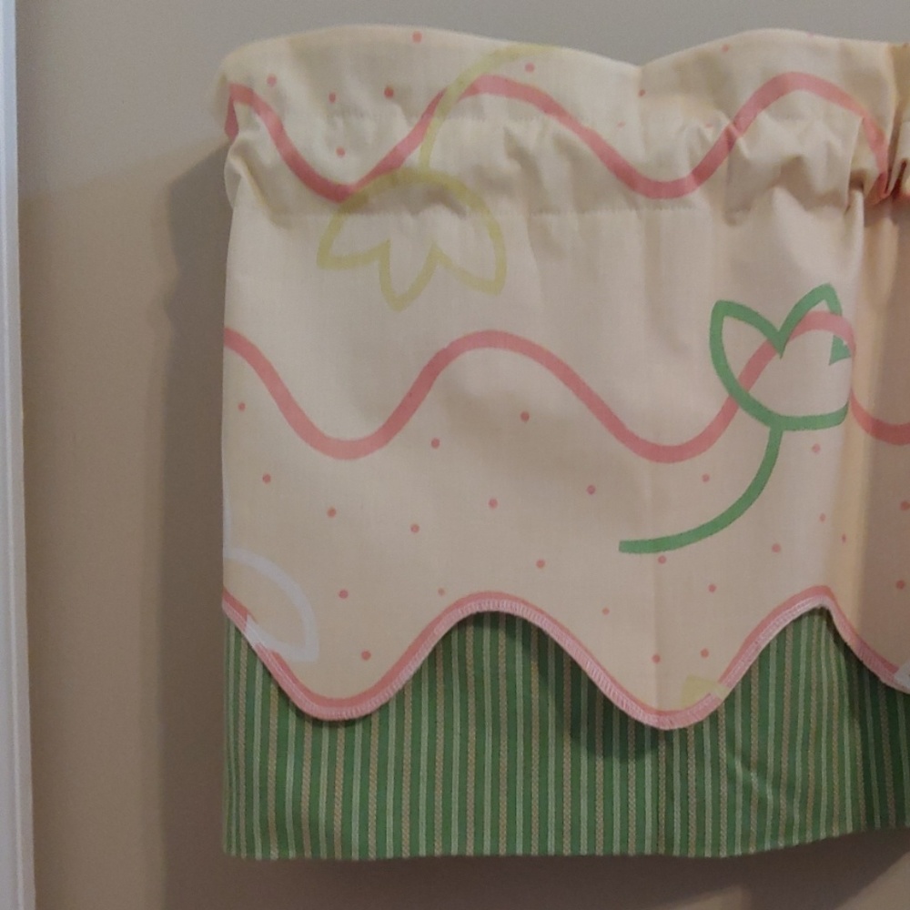 🍊 "Peach Scallops" Valances [4]